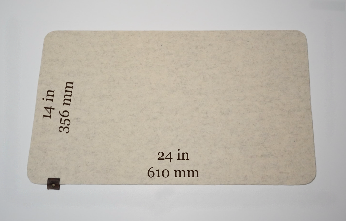 100% Wool Felted Playmat - Oatmeal